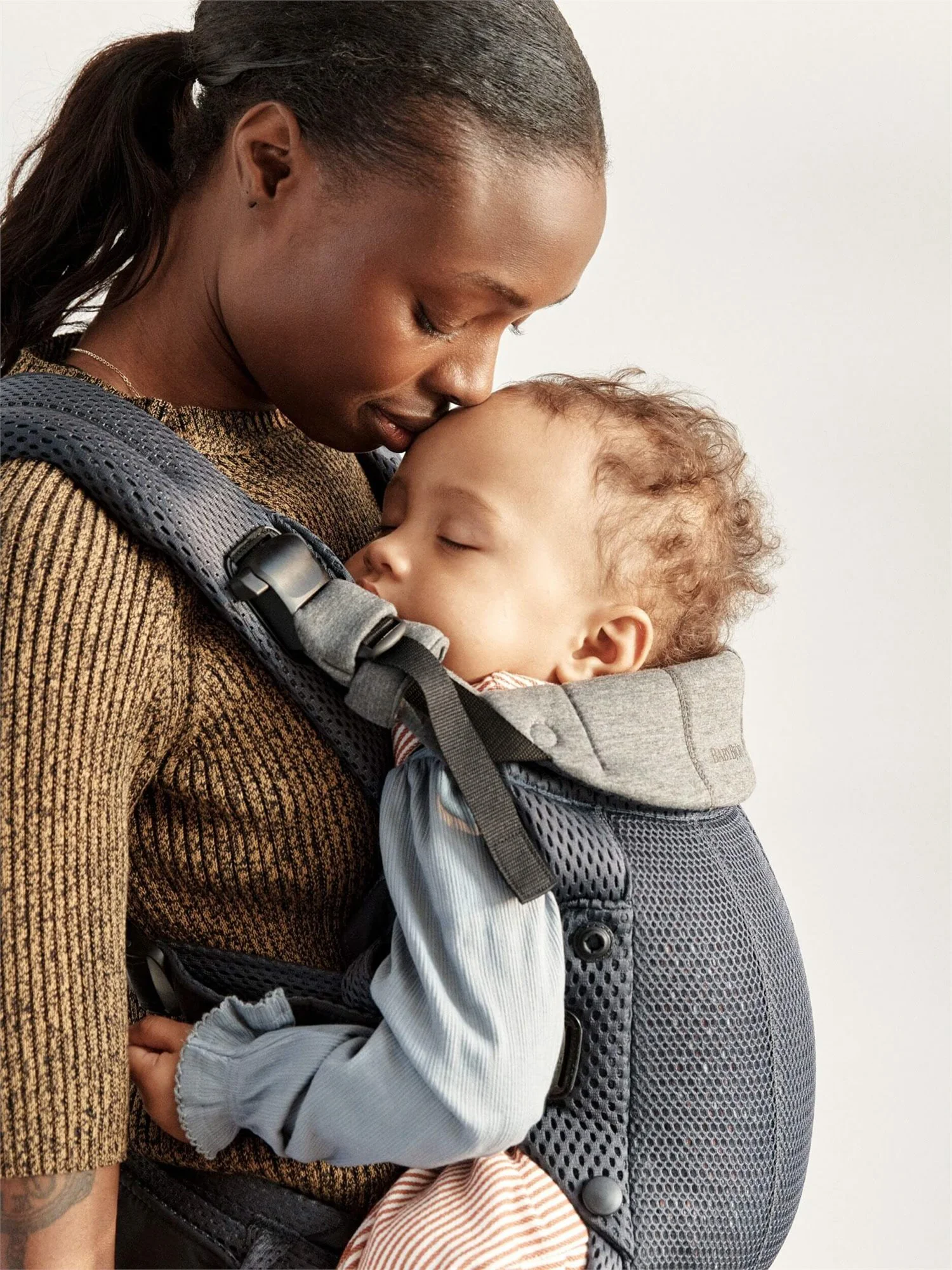 Marsupiu anatomic BabyBjorn Harmony Anthracite, 3D Mesh