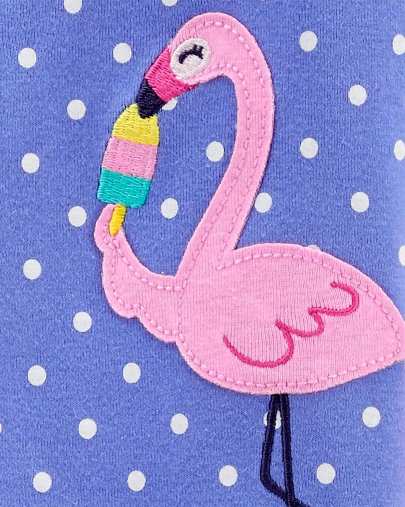 Carter's Pijama cu fermoar Flamingo foto