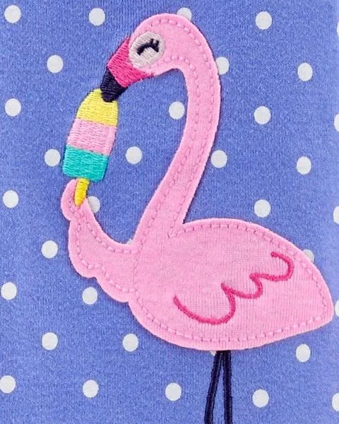 Carter's Pijama cu fermoar Flamingo foto