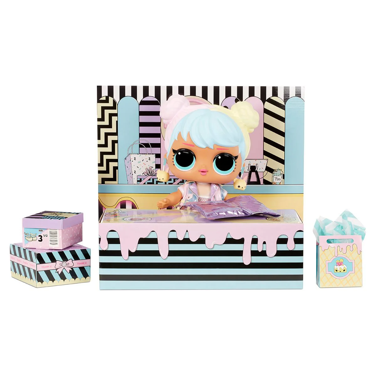 Set cu Mega Papusa L.O.L. Surprise! Seria Big B.B.Doll Bon Bon foto