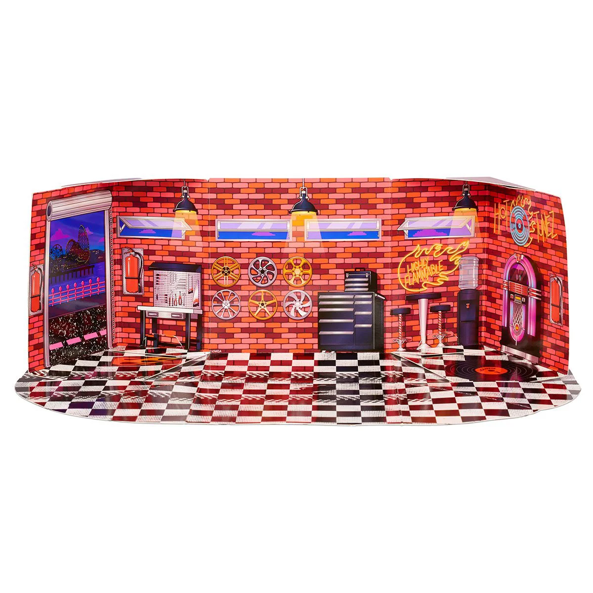 Set mobila cu papusa L.O.L SURPRISE! Furniture Series 4 B.B. Auto Shop & Spice Doll foto