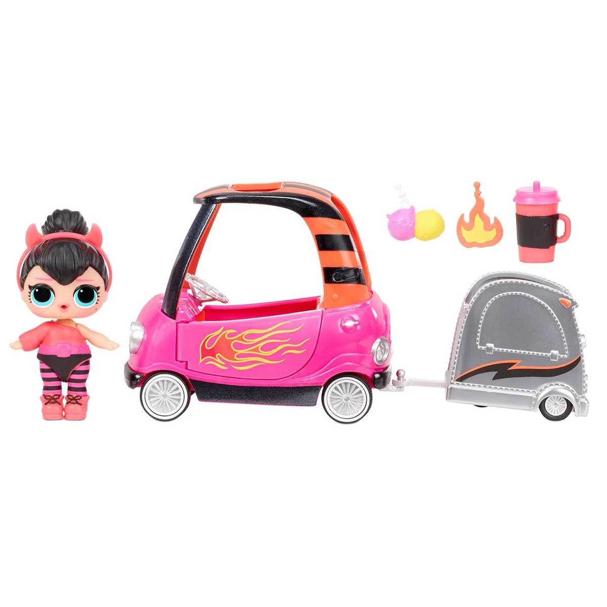 Set mobila cu papusa L.O.L SURPRISE! Furniture Series 4 B.B. Auto Shop & Spice Doll foto