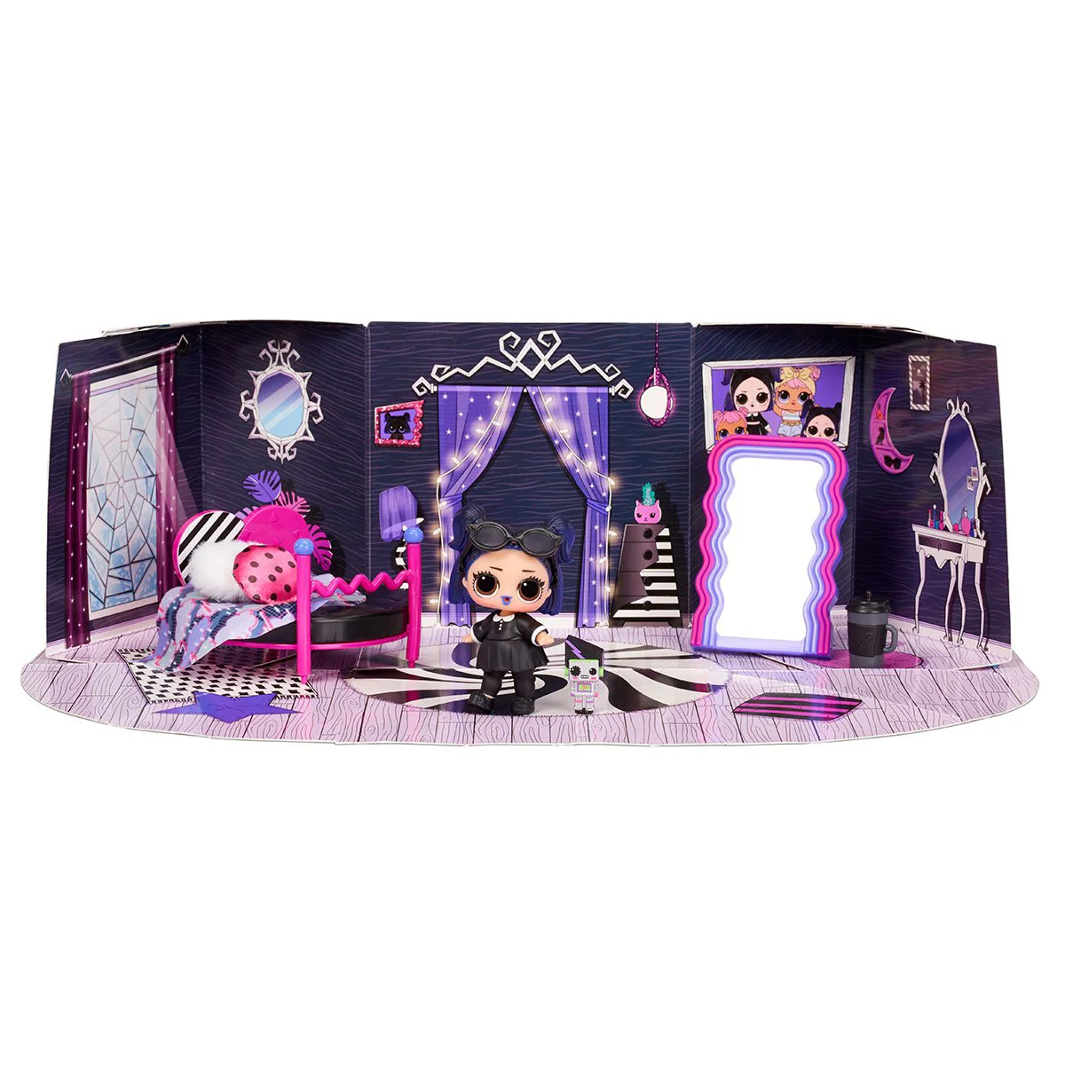 Set mobila cu papusa L.O.L SURPRISE! Furniture Series 4 Cozy Zone & Dusk Doll foto