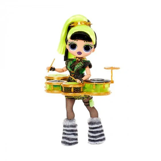 Set papusa L.O.L. Surprise! Seria O.M.G. Remix Rock BHAD GURL cu tobe foto