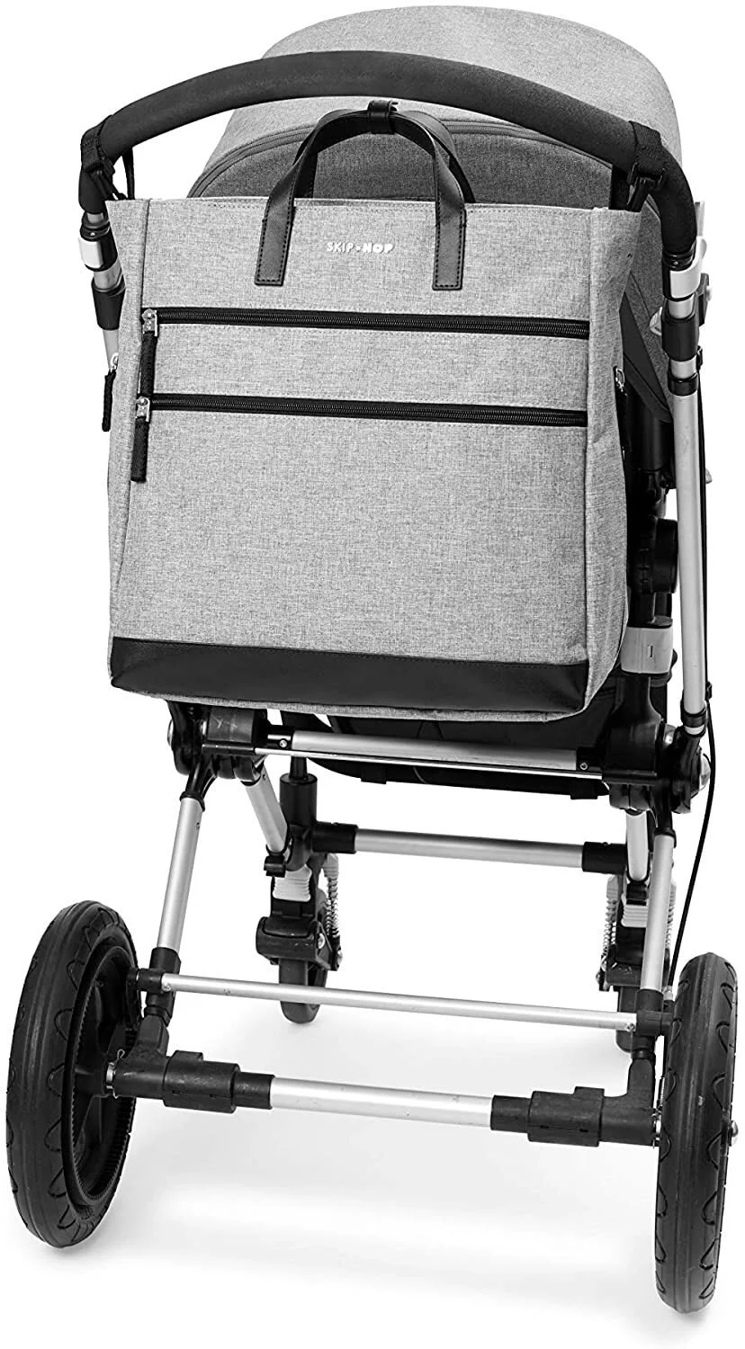 Geanta pentru mame Skip Hop Trio Multifunctionala Heather Grey foto