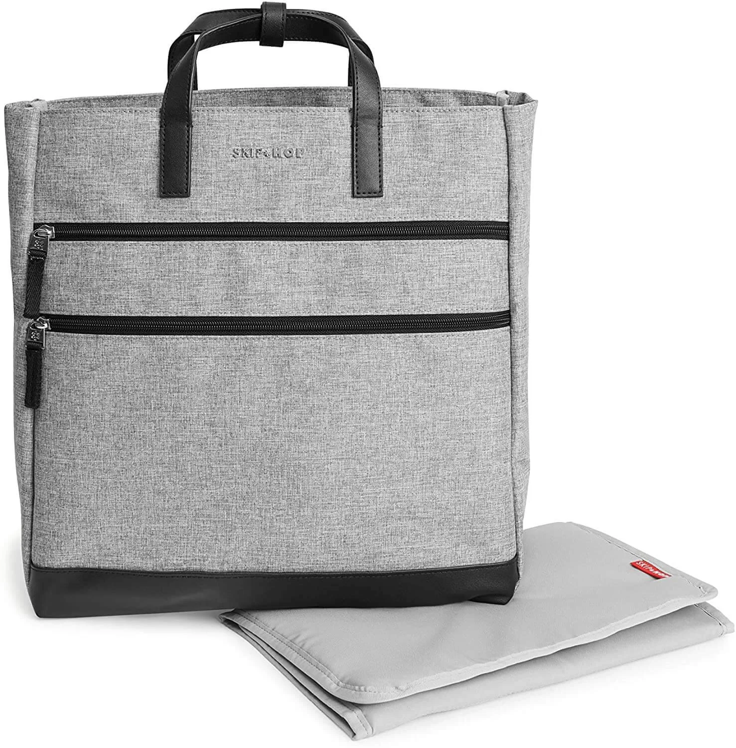 Geanta pentru mame Skip Hop Trio Multifunctionala Heather Grey foto
