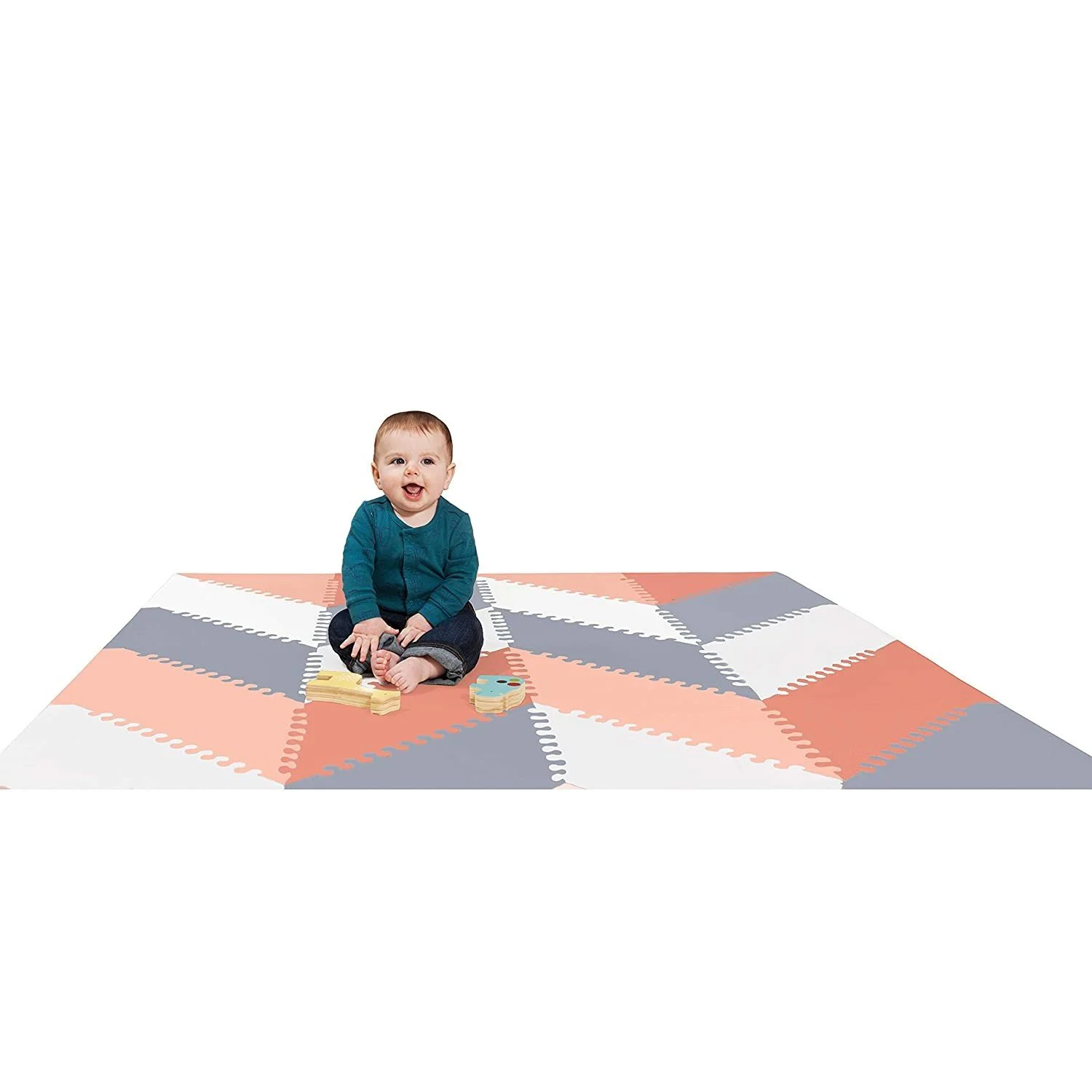 Игровой коврик-пазл Skip Hop Geometric Playspot foto