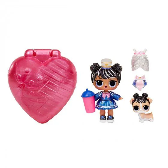 Set de joaca valiza roz cu papusa L.O.L. Surprise! Seria Color Change  Bubbly Surprise foto