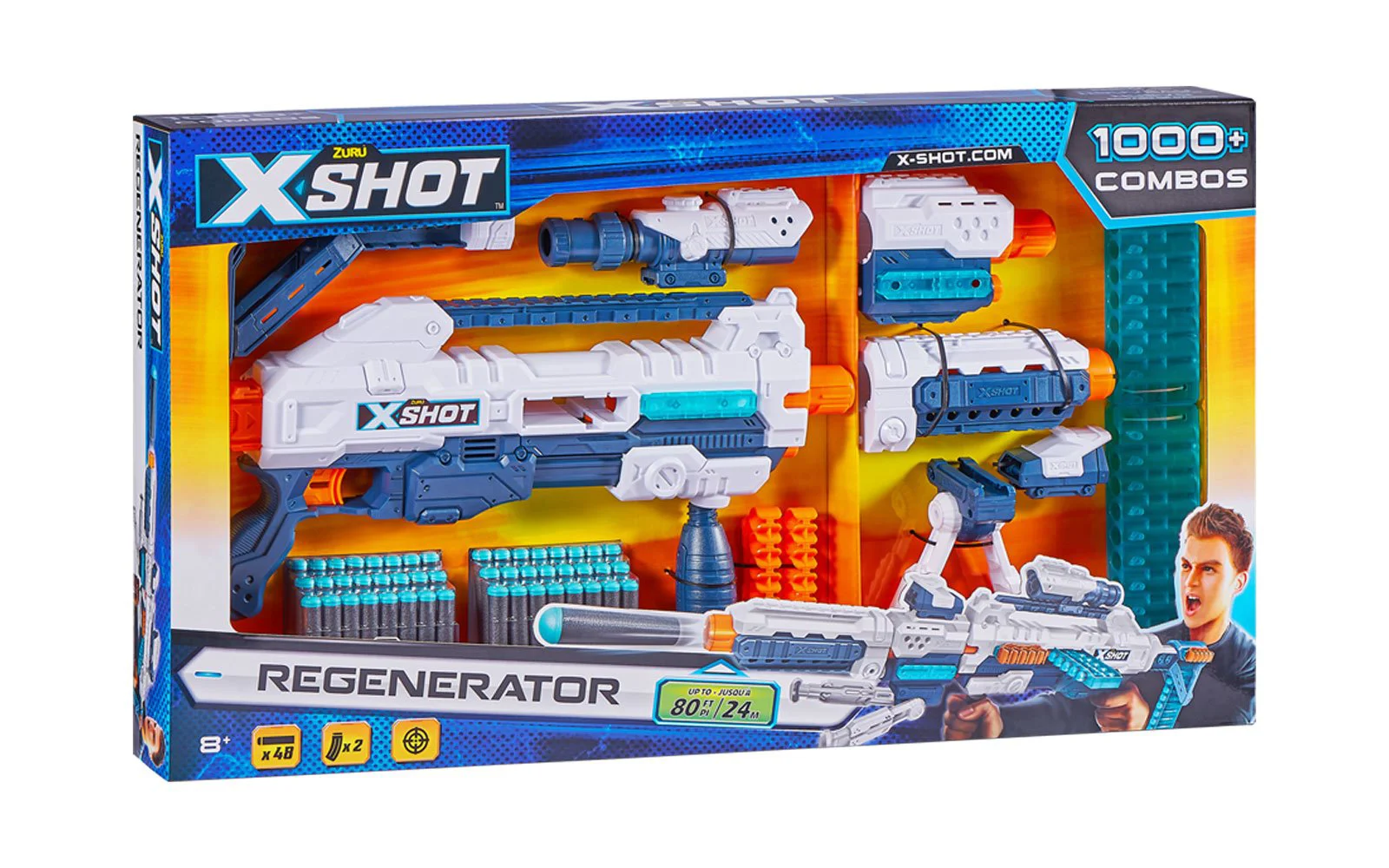 Пулемет Бластер X-Shot Regenerator 48патронов