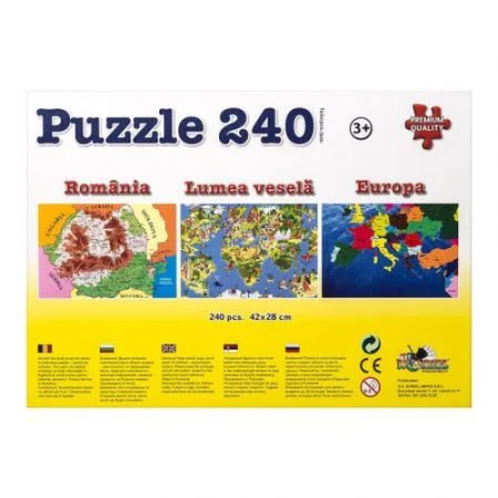 Puzzle educativ Noriel Lumea Vesela Romania 240 piese