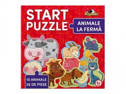 Puzzle Noriel 4 in 1 Animale la ferma