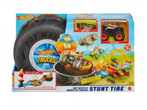 Set de joaca Hot Wheels Pista Cascadoriilor in Anvelopa Seria Monster Trucks foto