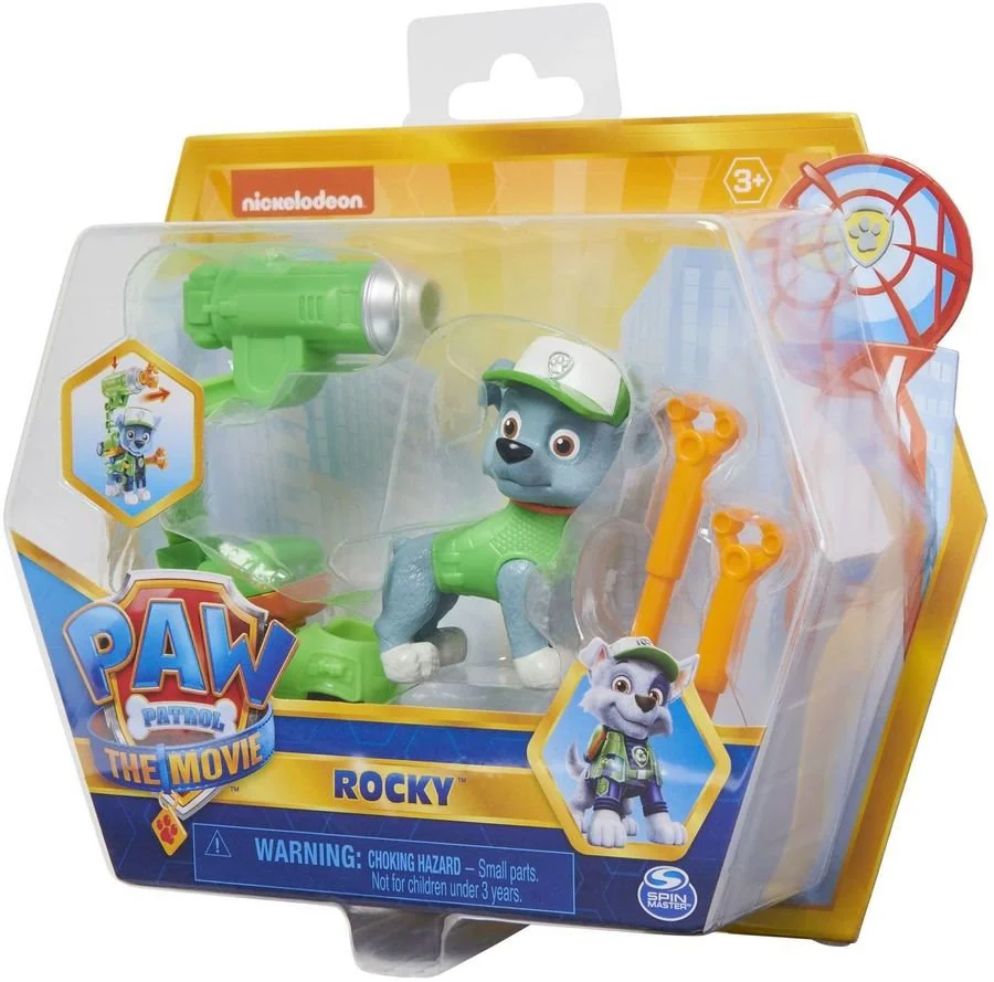Figurina Rocky - Patrula Catelusilor Paw Patrol Hero Pup Movie