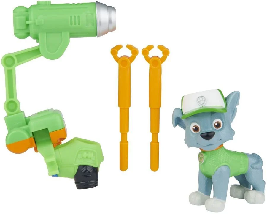 Figurina Rocky - Patrula Catelusilor Paw Patrol Hero Pup Movie