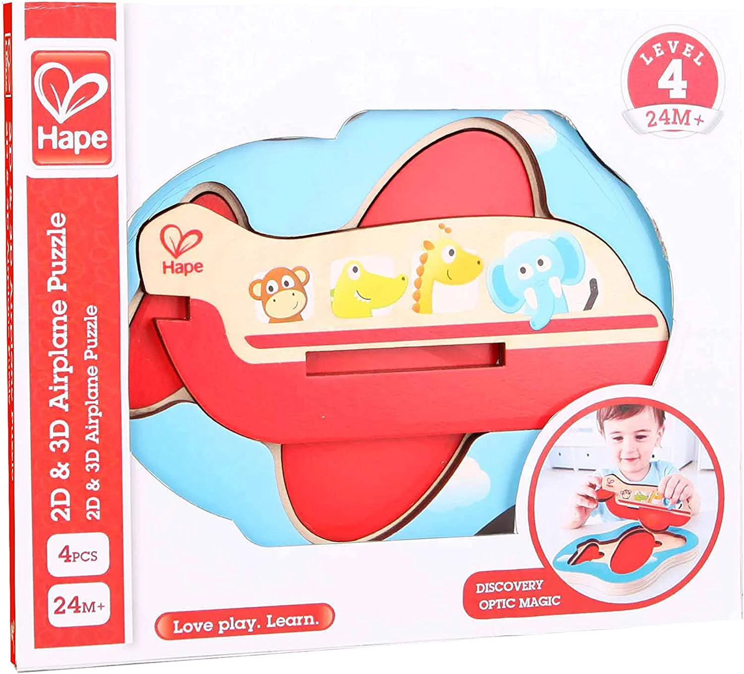 3D Puzzle Hape Avion foto