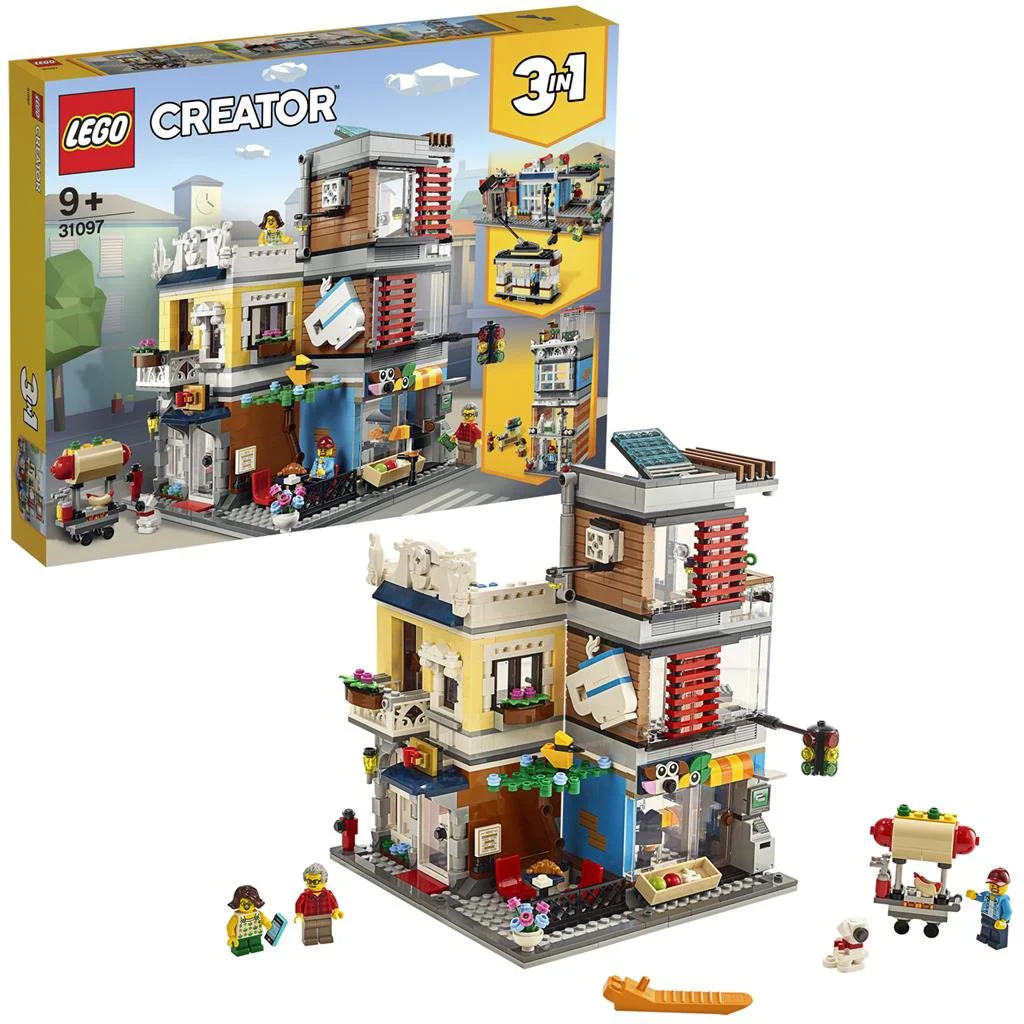 LEGO Creator 3 in 1 Townhouse Pet Shop & Cafe
