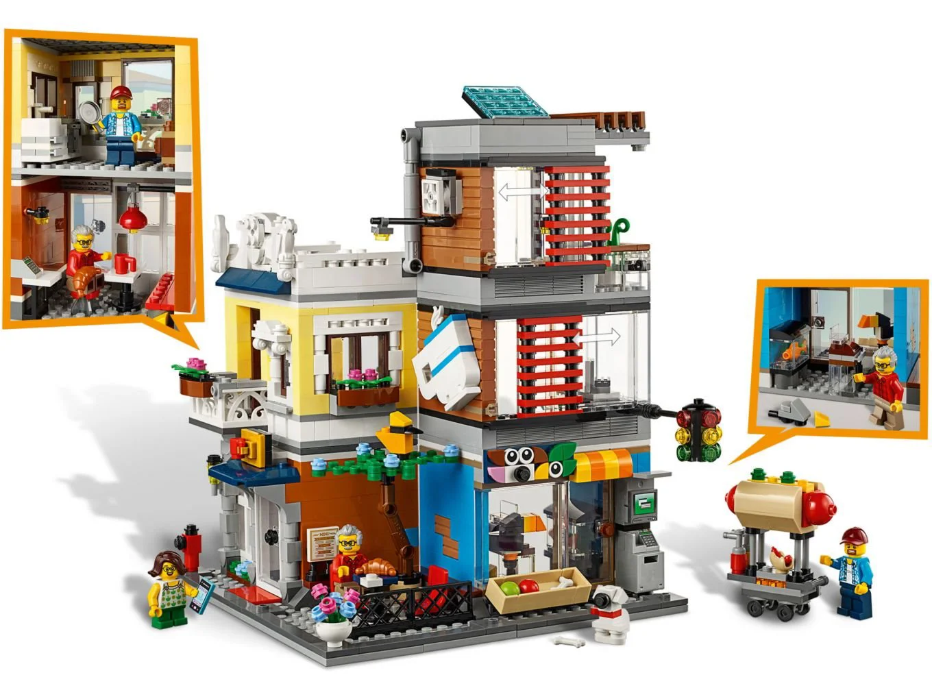 LEGO Creator 3 in 1 Townhouse Pet Shop & Cafe