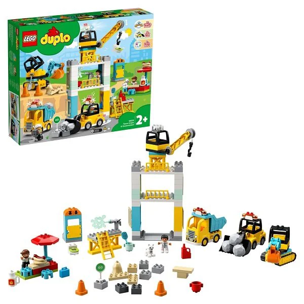Lego Duplo Town Башенный кран на стройке foto