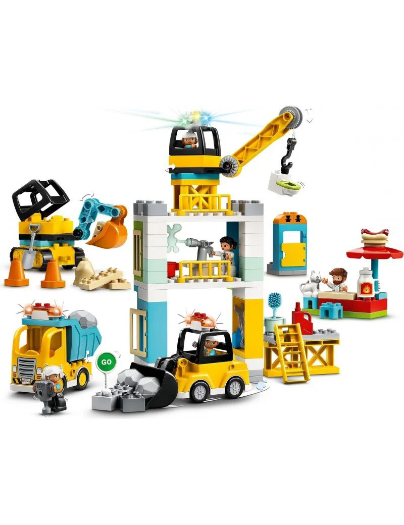 Lego Duplo Town Башенный кран на стройке foto