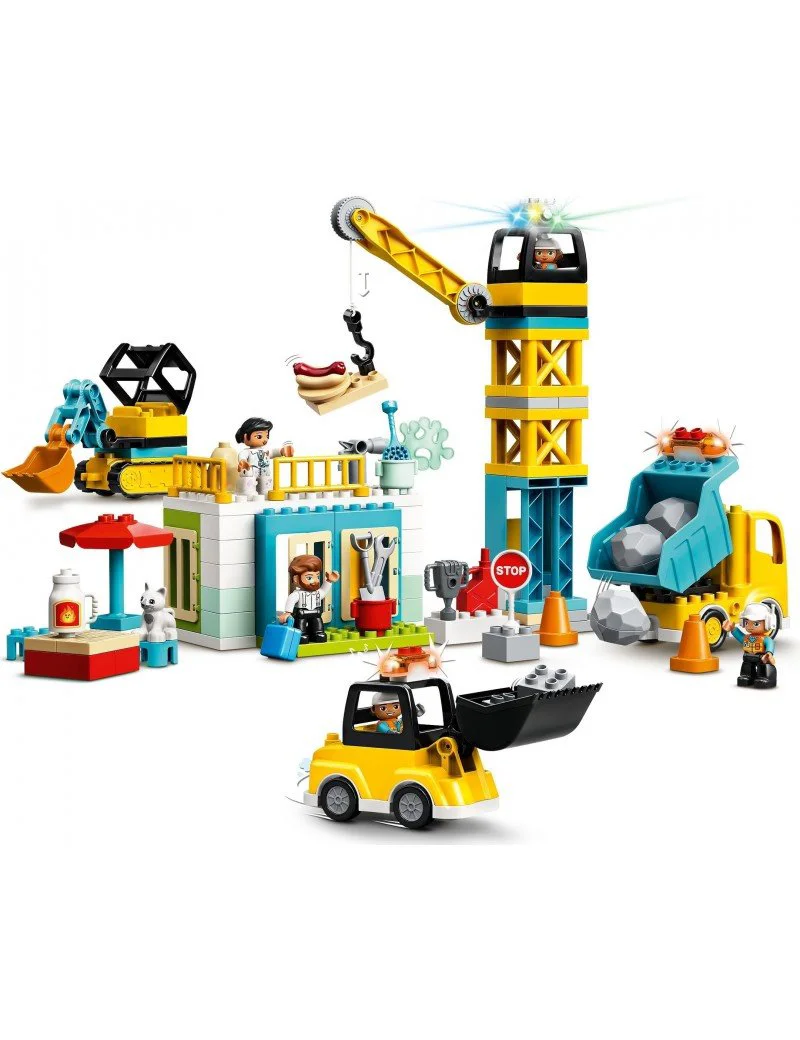 Lego Duplo Town Башенный кран на стройке foto