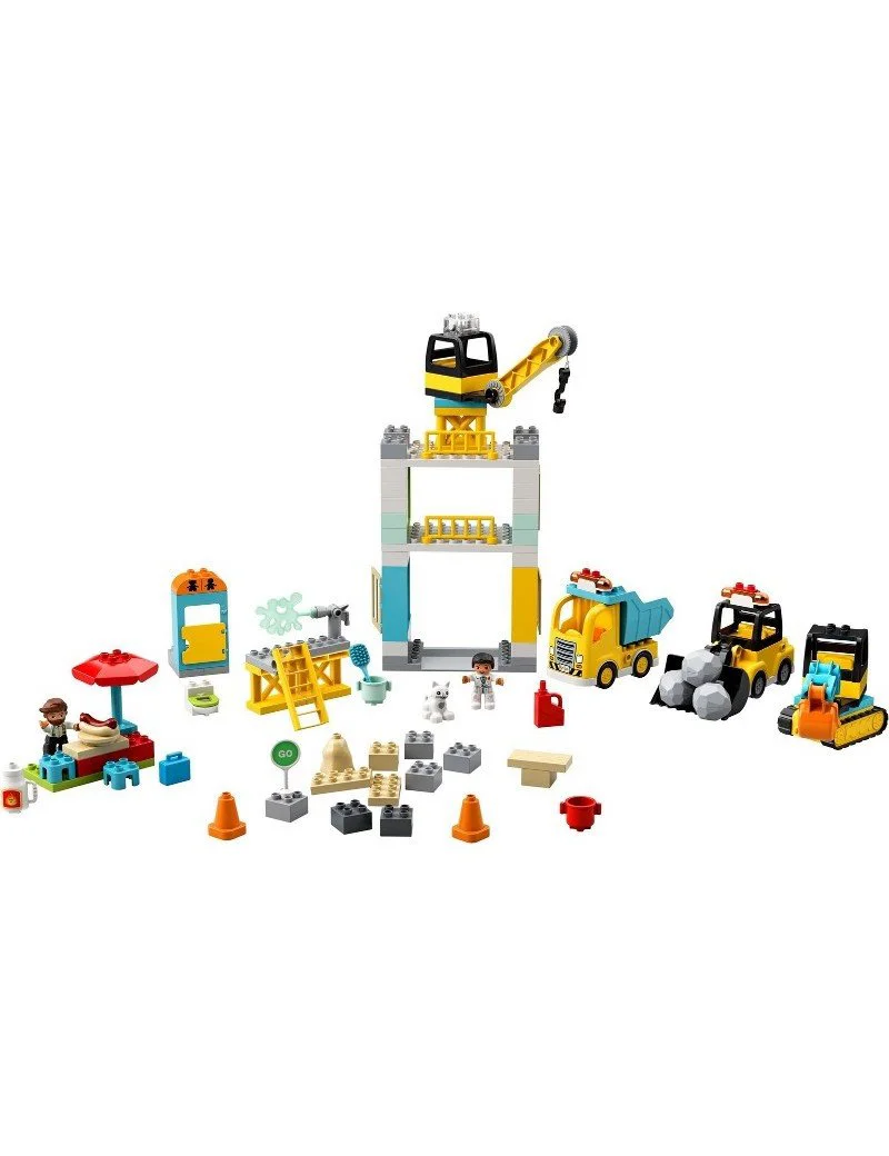Lego Duplo Town Башенный кран на стройке foto