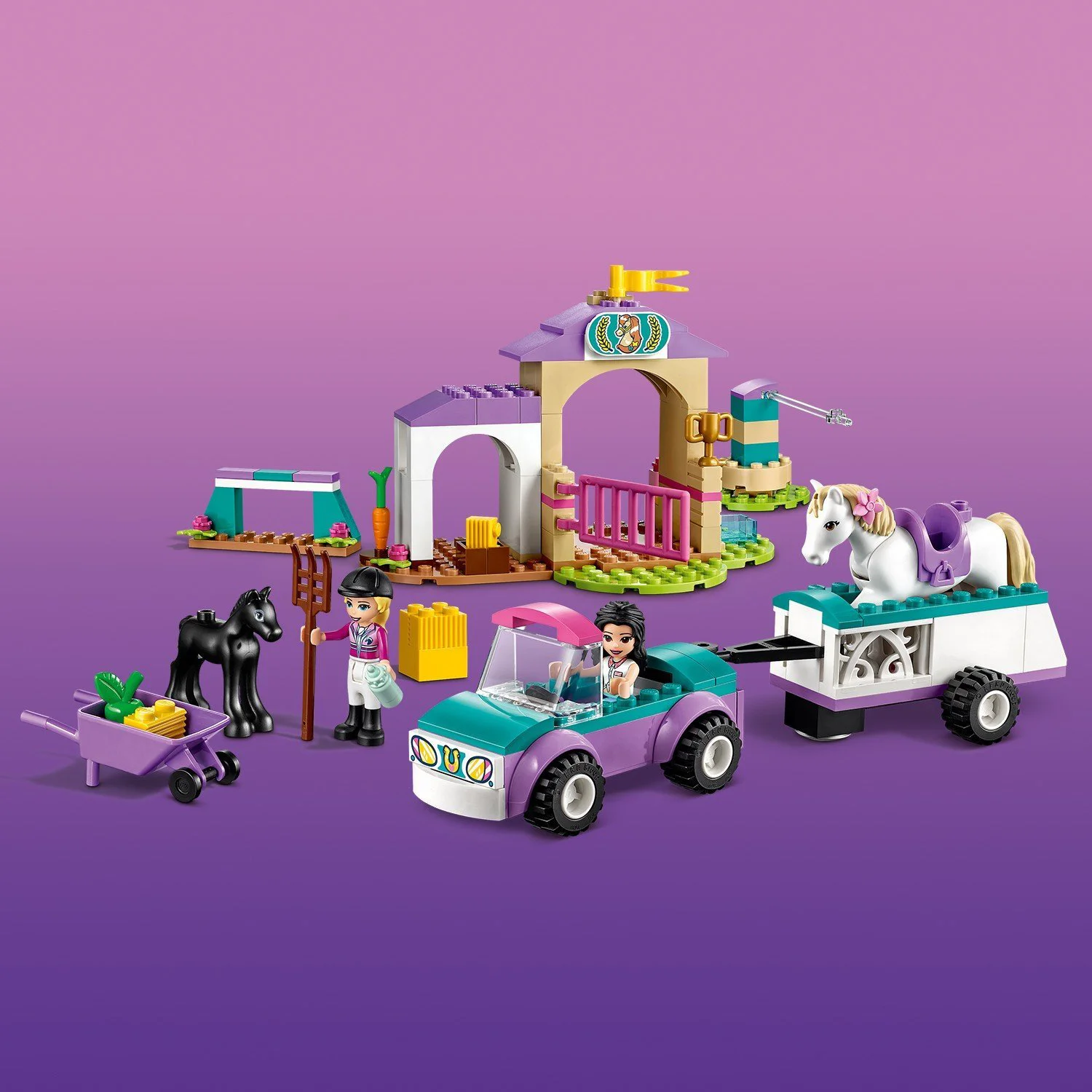 LEGO Friends Horse Training and Trailer foto