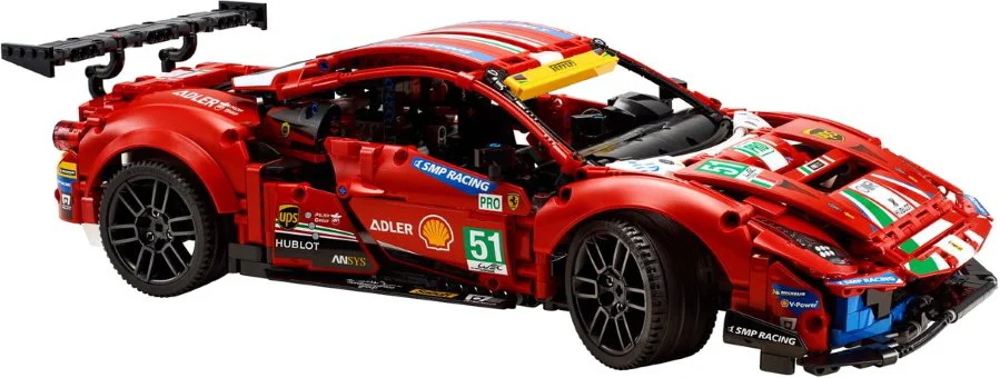 LEGO Technic Ferrari 488 GTE motor V8 foto