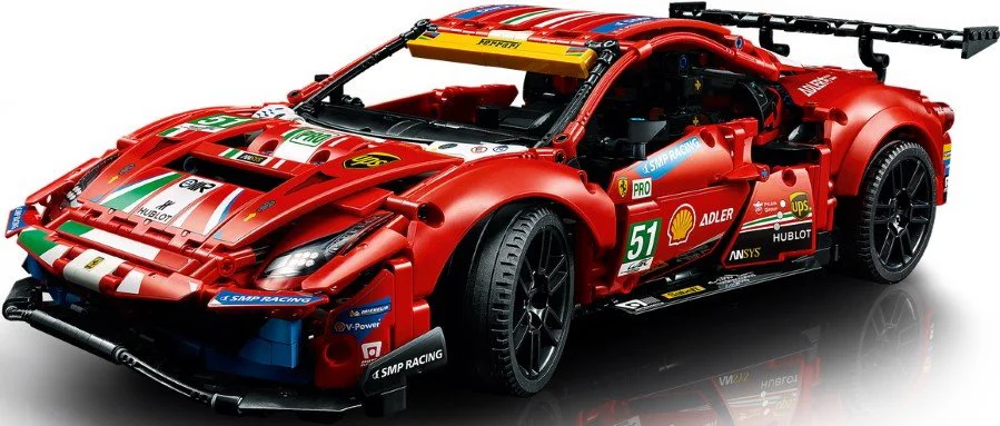 LEGO Technic Ferrari 488 GTE motor V8 foto