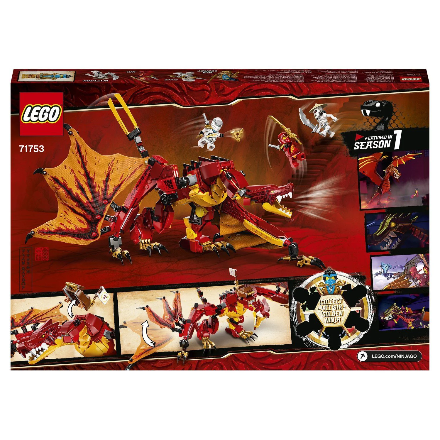 LEGO Ninjago Fire Dragon Attack foto