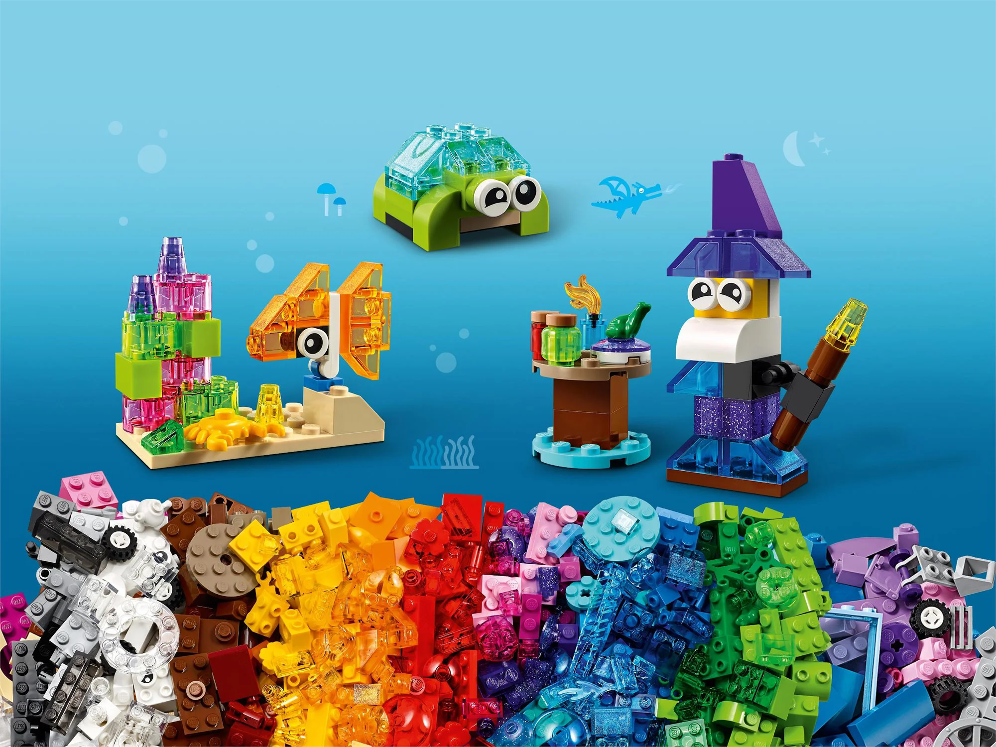 LEGO Classic Creative Transparent Bricks