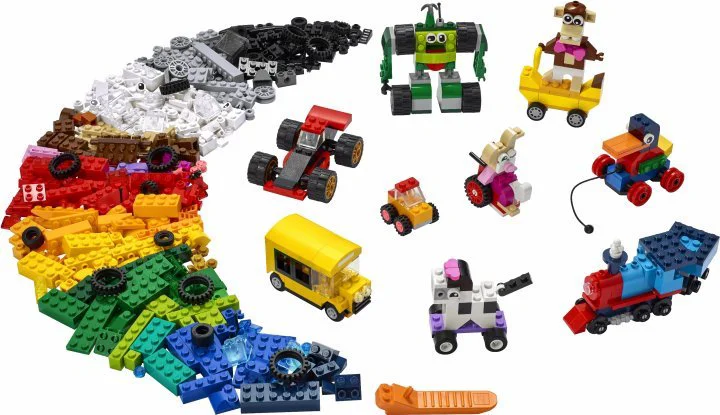 Lego Classic Кубики и колёса foto