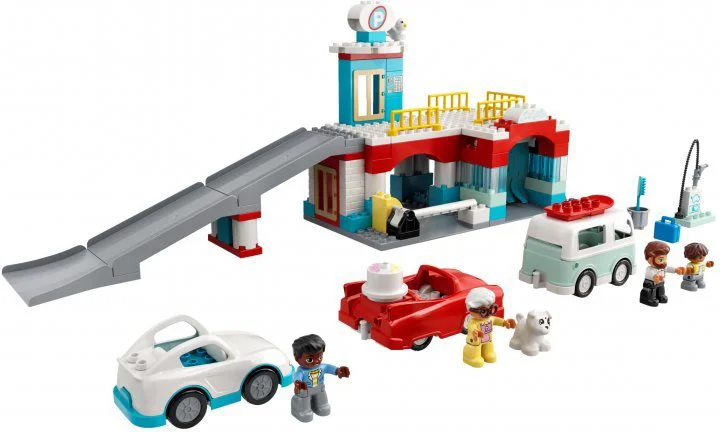 LEGO Duplo Town Parking Garage and Car Wash foto