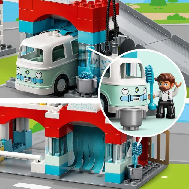 LEGO Duplo Town Parking Garage and Car Wash foto