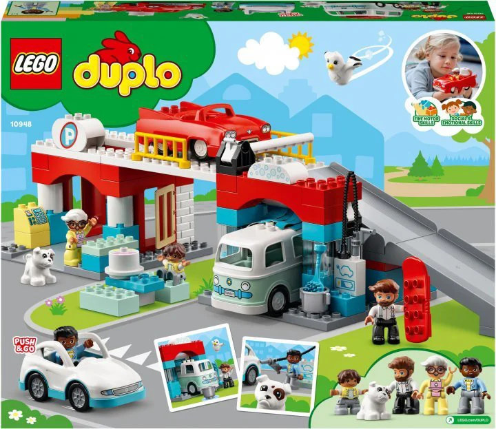 LEGO Duplo Town Parking Garage and Car Wash foto