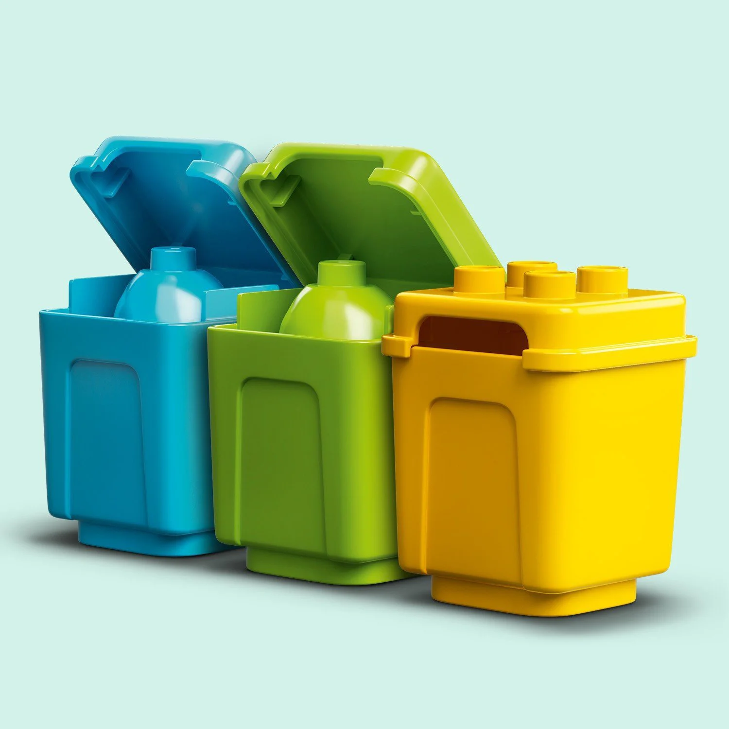 Lego Duplo Town Мусоровоз и контейнеры для раздельного сбора мусора foto