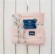 Plapuma din bumbac La Millou Biscuit Collection - Powder Pink, 100x100 cm foto