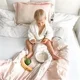 Set plapuma si perna La Millou XL Vanila Sky Pink foto