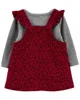 Carter's Set 3 piese Animal Print - Sarafan, bluza si ciorapei foto
