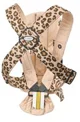 Marsupiu anatomic BabyBjorn Mini Beige/Leopard cu pozitii multiple de purtare, bumbac