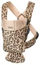 Marsupiu anatomic BabyBjorn Mini Beige/Leopard cu pozitii multiple de purtare, bumbac