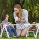 Стульчик для кормления Apramo Flippa Dining Booster Turquoise foto