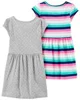 Carter's Set 2 rochite cu dungi si buline