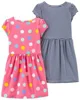 Carter's Set 2 rochite cu buline si dungi