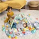 Развивающий коврик Bright Starts 5 в 1 Gym & Ball Pit Totally Tropical