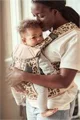 Marsupiu anatomic BabyBjorn One Beige/Leopard cu pozitii multiple de purtare, bumbac