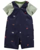 Carter's Set 2 piese Animale - Tricou si salopeta foto