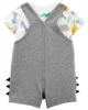 Carter's Set 2 piese Tricou si salopeta Dinozaur foto