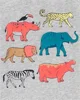 Carter's Tricou gri Animale foto