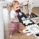 Пазлы мягкие BabyOno Буквы Серые, 10 шт. foto