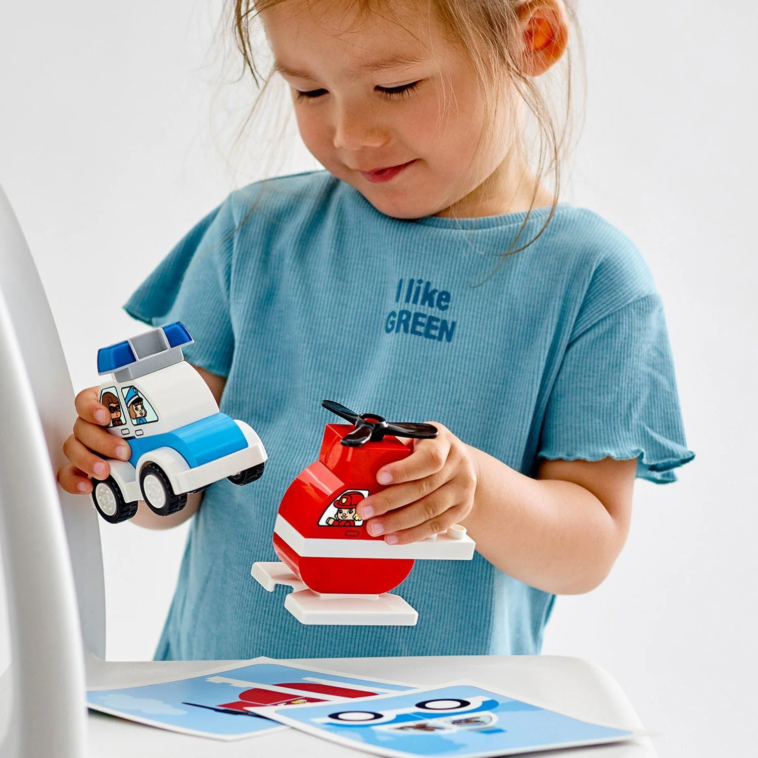LEGO Duplo Fire Helicopter & Police Car foto